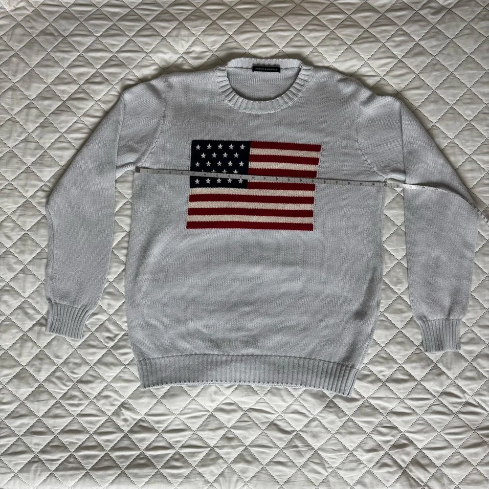 Brandy Melville USA Flag Sweater – Made in Italy – 100% Cotton – One Size (S-L) - Picture 11 of 12